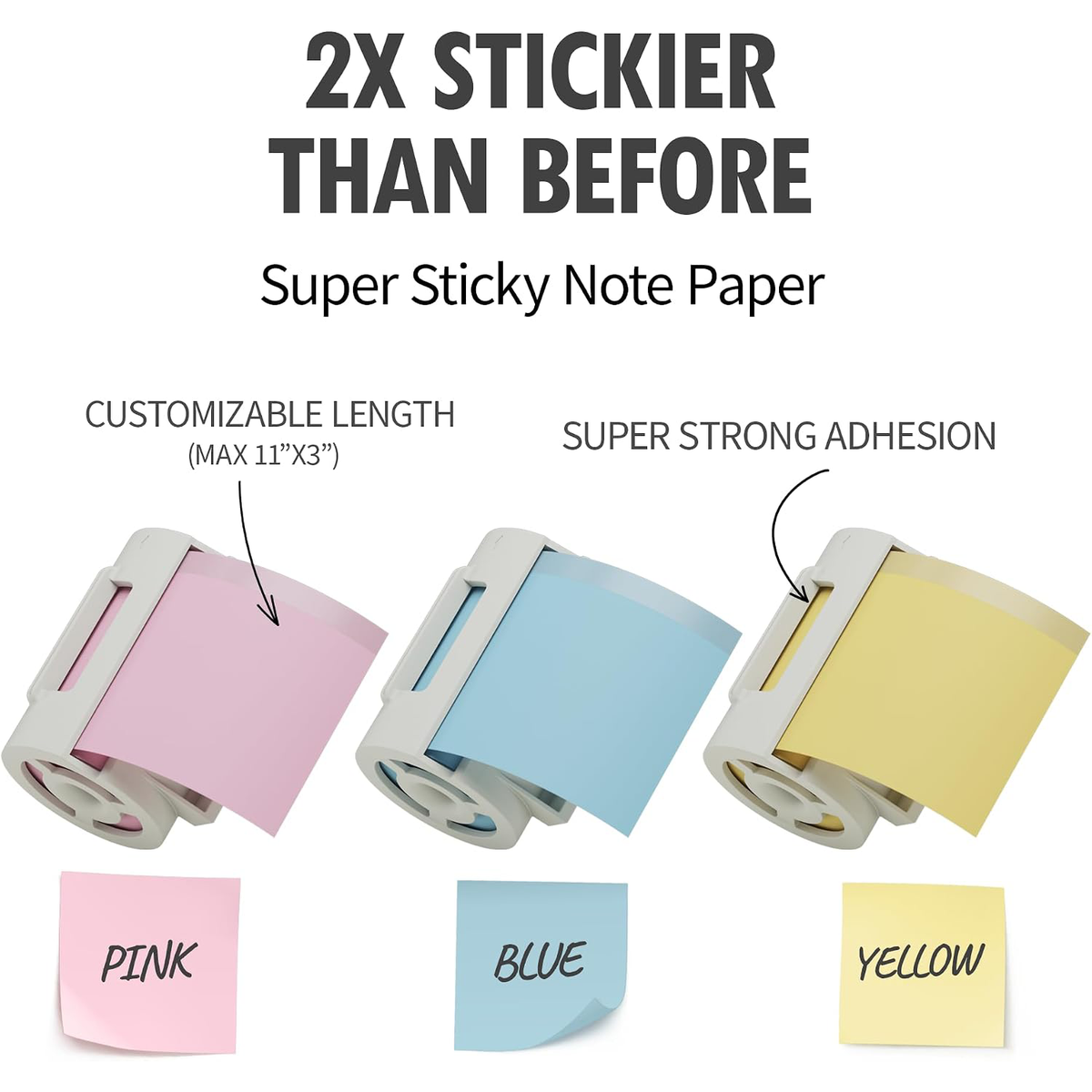 MANGOSLAB Nemonic Very Sticky Note Cartridge | (3 ea)