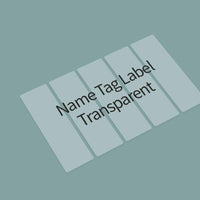 Nemonic Transparent & Waterproof Label Paper Cartridge | 0.5 x 2 Inch (950 labels)
