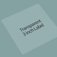 Nemonic Transparent & Waterproof Label Paper Cartridge | 3 x 3 Inch (125 labels)