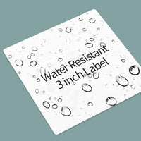 Nemonic Waterproof Label Paper Cartridge | 3 x 3 Inch (125 labels)
