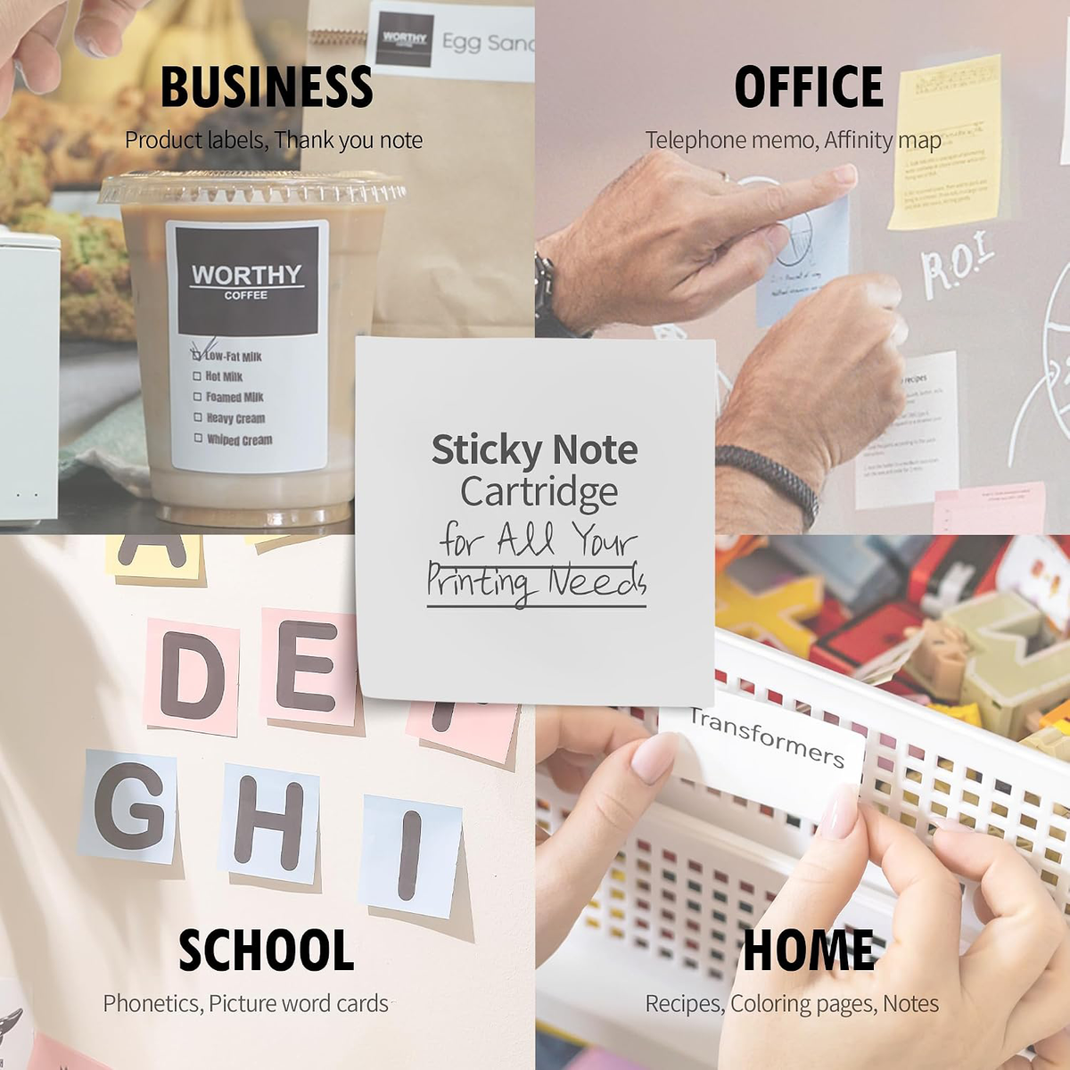 MANGOSLAB Nemonic Very Sticky Note Cartridge | (3 ea)