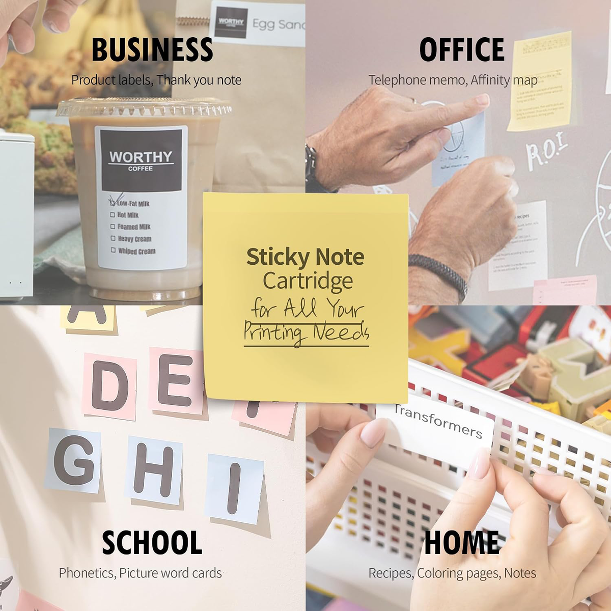 MANGOSLAB Nemonic Very Sticky Note Cartridge | (3 ea)
