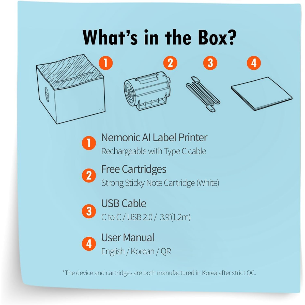 Nemonic AI Sticky Note / Label Printer
