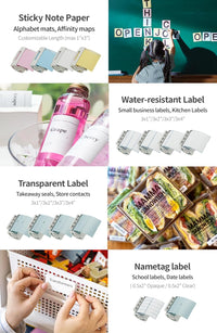 Nemonic Waterproof Label Paper Cartridge | 0.5 x 2 Inch (950 labels)